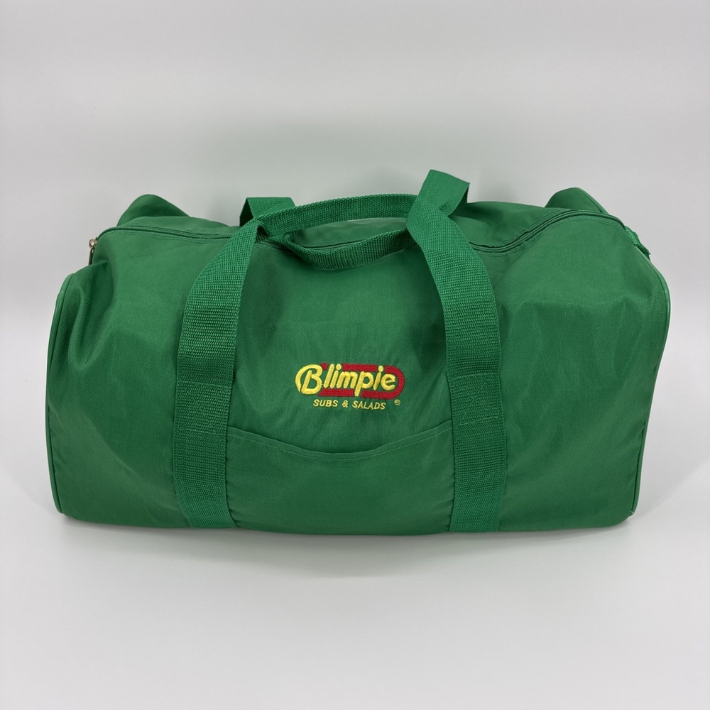 Vintage Blimpie Subs & Salads Duffel Bag 1980s 90s Restaurant Promo Employee